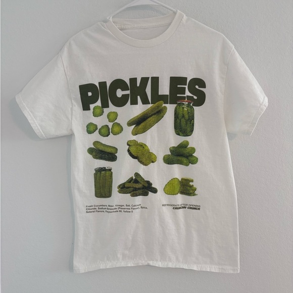 Pickles White Tee 🥒 - Picture 9 of 9